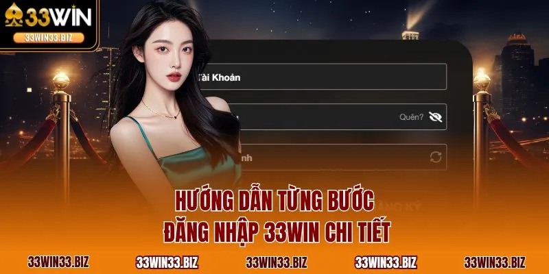 Hướng dẫn từng bước đăng nhập 33WIN chi tiết