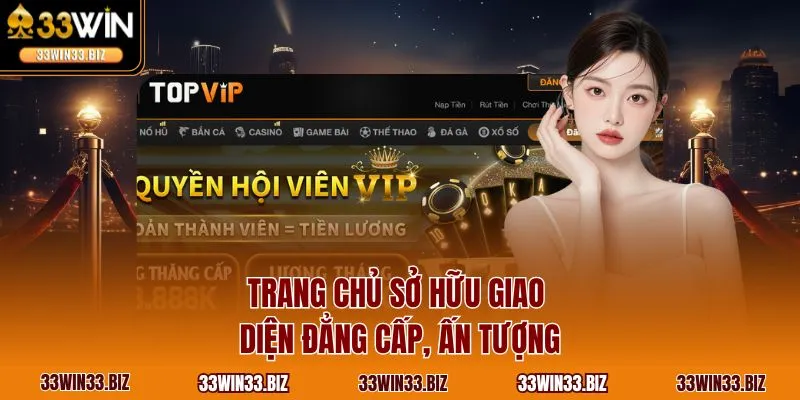 Trang chủ sở hữu giao diện đẳng cấp, ấn tượng